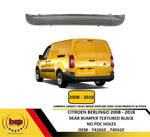 Load image into Gallery viewer, CITROEN BERLINGO 2008 - 2018 REAR CENTRE BUMPER TEXTURED NEW 7401GF 7410GE