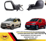 Load image into Gallery viewer, CITROEN BERLINGO 2018 ON DOOR MIRROR WING MIRROR ELECTRIC HEATED BLACK LEFT