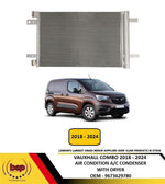 Load image into Gallery viewer, VAUXHALL COMBO 2018 - 2024 AIR CONDTION A/C CONDENSER WITH DRYER 9673629780 NEW