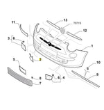Load image into Gallery viewer, FIAT 500 500C 2008 - 2015 FRONT BUMPER TOWING EYE COVER PRIMED
