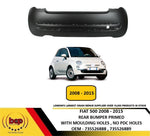 Load image into Gallery viewer, FIAT 500 2008 – 2015 REAR BUMPER PRIMED WITH LOWER MOULDING HOLES NO PDC HOLES