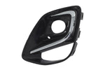 Load image into Gallery viewer, FORD PUMA 2020-2024 FRONT FOG GRILLE GLOSS BLACK WITH CHROME TRIM PASSENGER LEFT