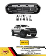 Load image into Gallery viewer, FORD RANGER 2019 - 2023 RAPTOR STYLE GRILLE MATT BLACK NEW JB3Z8C324JA JB3B8350E