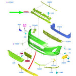 Load image into Gallery viewer, FORD FOCUS 2018 - 2022 FRONT BUMPER ABSROBER HOLDER UPPER MEMBRANE 2201285