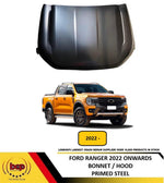 Load image into Gallery viewer, FORD RANGER 2022 2023 2024 2025 BONNET HOOD PRIMED STEEL FACELIFT MODEL