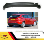 Load image into Gallery viewer, FORD FOCUS 2014 - 2018 REAR BUMPER LOWER SPOLIER BLACK TEXTURED DIFFUSER NO TOW