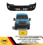 Load image into Gallery viewer, FORD TRANSIT MK8 2019 ONWARDS FRONT BUMPER LOWER TEXTURED WITH FOG HOLES NO PDC