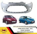 Load image into Gallery viewer, FORD FIESTA MK7 2008 2009 2010 2011 2012 FRONT BUMPER WITH FOG HOLES PRIMED