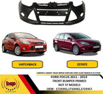Load image into Gallery viewer, FORD FOCUS 2011 - 2014 FRONT BUMPER PRIMED NO PARKING SENSORS OEM SPEC