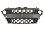 Load image into Gallery viewer, HYUNDAI I10 2017 - 2020 FRONT BUMPER CENTRE GRILLE BLACK GREY WITH DRL HOLES