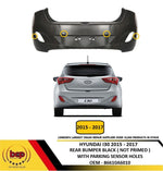Load image into Gallery viewer, HYUNDAI I30 2015 - 2017 REAR BUMPER BLACK NOT PRIMED WITH PARKING SENSOR HOLES