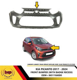 Load image into Gallery viewer, KIA PICANTO 2017 ON FRONT BUMPER NOT SPORT OR CHILLI MODELS 86511G6000 OE SPEC