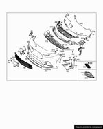 Load image into Gallery viewer, MERCEDES A - CLASS W177 2018 ON FRONT BUMPER UPPER CENTRE BRACKET A1778851300
