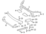 Load image into Gallery viewer, MERCEDES GLA X156 2014 - 2020 FRONT REINFORCER CHASIS LEG BRACKET ALLY RIGHT NEW