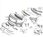 Load image into Gallery viewer, MERCEDES C CLASS W205 2018-2022 FRONT BUMPER SUPPORT CENTRE BRACKET A2058851165