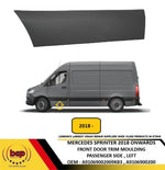 Load image into Gallery viewer, MERCEDES SPRINTER 2018 ONWARDS FRONT DOOR SIDE BLACK MOULDING PASSENGER LEFT NEW