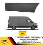 Load image into Gallery viewer, MERCEDES SPRINTER 2018 ONWARDS FRONT DOOR SIDE BLACK MOULDING DRIVER TIGHT NEW