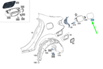 Load image into Gallery viewer, MERCEDES C CLASS W205 FUEL FILLER COVER CAP TRIM OUTER SKIN TRIM 2057570106