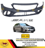 Load image into Gallery viewer, MERCEDES C CLASS W205 2018 – 2022 AMG LINE FRONT BUMPER WITH PARKING SENSORS