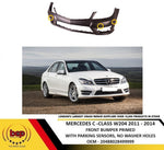 Load image into Gallery viewer, MERCEDES C-CLASS W204 2011-2014 FRONT BUMPER PRIMED WITH PARKING SENSOR HOLES