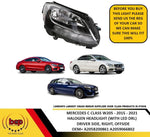 Load image into Gallery viewer, MERCEDES C CLASS 2015 - 2021 W205 HEADLIGHT HEAD LAMP RIGHT DRIVERS SIDE LED