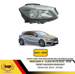 Load image into Gallery viewer, MERCEDES A CLASS W176 2012 - 2018 HEADLIGHT LAMP CHROME HALOGEN DRIVERS SIDE NEW