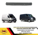 Load image into Gallery viewer, MERCEDES SPRINTER 2006 - 2018 REAR BUMPER CENTRE BLACK WITH SENSOR HOLES NEW