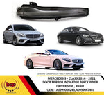 Load image into Gallery viewer, MERCEDES S-CLASS 2016 - 2021 DOOR WING MIRROR INDICATOR LED BLACK DRIVERS RIGHT
