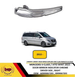Load image into Gallery viewer, MERCEDES V CLASS VITO W447 2015 ON DOOR MIRROR INDICATOR CHROME DRIVER RIGHT