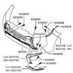 Load image into Gallery viewer, MITSUBISHI OUTLANDER 2015 - 2018 FRONT LOWER GRILLE CHROME MOULDING PASSENGERS