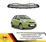 Load image into Gallery viewer, NISSAN MICRA K13 2011 – 2013 CENTRE GRILLE MATT BLACK WITH CHROME MOULDING
