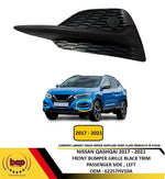 Load image into Gallery viewer, NISSAN QASHQAI 2017 – 2021 FRONT BUMPER GRILLE WITH BLACK TRIM PASSENGER LEFT