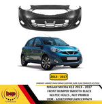 Load image into Gallery viewer, FITS NISSAN MICRA K13 2013–2017 FRONT BUMPER SMOOTH BLACK NOT PRIMED 620223HN0H