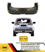 Load image into Gallery viewer, NISSAN QASHQAI 2017 - 2021 REAR BUMPER WITH PDC AND MOULDING HOLES TEKNA MODELS
