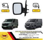 Load image into Gallery viewer, RENAULT TRAFIC 2022 ON DOOR WING MIRROR ELECTRIC POWER FOLDING PASSENGER PRIMED