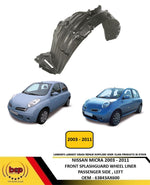 Load image into Gallery viewer, FITS NISSAN MICRA K12 03-10 PASSENGER SIDE WHEEL ARCH LINER INNER WING SPLASH GUARD