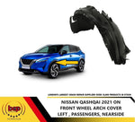 Load image into Gallery viewer, NISSAN QASHQAI 2021 ON FRONT WING SPLASHGUARD WHEEL ARCH LINER INNER LEFT