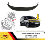 Load image into Gallery viewer, PEUGEOT PARTNER 2018 - 2023 UPPER GRILLE PANEL PRIMED BETWEEN BUMPER & GRILLE