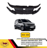 Load image into Gallery viewer, PEUGEOT PARTNER 2018 - 2024 FRONT BUMPER RADIATOR GRILLE CHROME MOULDING TO TAKE
