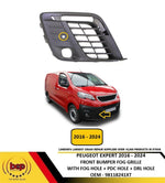 Load image into Gallery viewer, PEUGEOT EXPERT 2016 – 2024 FRONT BUMPER FOG GRILLE FOG DRL AND PDC HOLES RIGHT