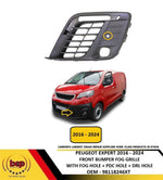 Load image into Gallery viewer, PEUGEOT EXPERT 2016 – 2024 FRONT BUMPER FOG GRILLE FOG DRL AND PDC HOLE LEFT
