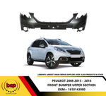 Load image into Gallery viewer, PEUGEOT 2008 FRONT BUMPER UPPER SECTION 2013 - 2016 PRIMED NO SENSORS 1610143980