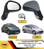 Load image into Gallery viewer, PEUGEOT 207 2006 – 2012 DOOR MIRROR PRIMED ELECTRIC HEATED DRIVER SIDE RIGHT