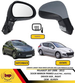 Load image into Gallery viewer, PEUGEOT 207 2006 - 2013 DOOR WING MIRROR ELECTRIC HEAT PRIMED DRIVER SIDE RIGHT