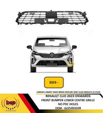Load image into Gallery viewer, RENAULT CLIO 2023 ON FRONT BUMPER LOWER CENTRE GRILLE NO PDC HOLES 622549102R