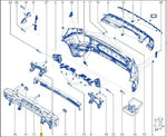 Load image into Gallery viewer, RENAULT CLIO 2019 - 2023 REAR BUMPER ABSORBER PLASTIC REINFORCER 850906063R