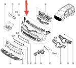 Load image into Gallery viewer, RENAULT KANGOO FRONT BUMPER 2014 - 2024 TEXTURED READY TO FIT NO FOGLIGHT HOLES