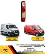 Load image into Gallery viewer, FOR NISSAN NV400 2010 - 2023 REAR LIGHT TAIL BACK LAMP RH RIGHT DRIVERS SIDE