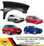Load image into Gallery viewer, SEAT IBIZA 2002 -2008 FRONT WING RIGHT DRIVER SIDE NEW PRIMED