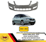 Load image into Gallery viewer, SKODA FABIA 2010 - 2014 FRONT BUMPER NO SENSOR OR WASHER HOLES OEM QAUILTY